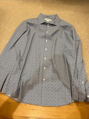 Mizzen+Main Light Blue Micro-Print Dress Shirt
Size: XXL